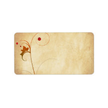Vine & Berries Blank Address Label