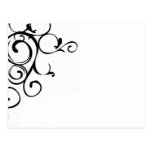 Vine design post cards