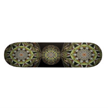 Vine Globe Kaleidoscope Skateboard