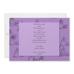 Vine Heart in Purple Birthday Invitation