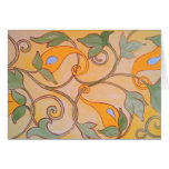 Vines on gold card