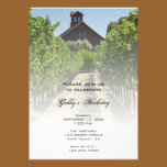 Vineyard and Red Barn Birthday Party Invitation invitations