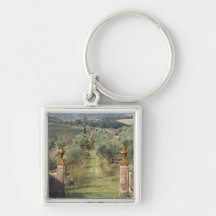 Vineyards, Tuscany, Italy Key Chains
