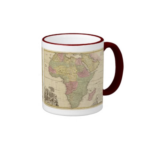 Vintage 1725 Africa Map Coffee Mug