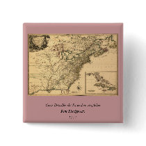 Vintage 1777 Map of American Colonies