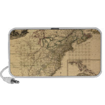 Vintage 1777 Map of American Colonies Pc Speakers