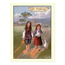 vintage 1888 Book illustration Goody-Two Shoes Post Cards