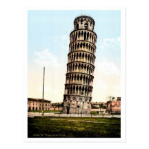 Vintage 1890s Pisa The Leaning tower photo Postcards