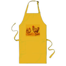 Vintage 1895 BARRED PLYMOUTH ROCK CHICKENS Apron