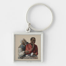 Vintage 1895 Cigar Ad African American Keychain
