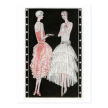 Vintage 1920's Fashion Postcard