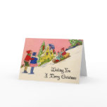 Vintage 1930s Art Deco Christmas Card