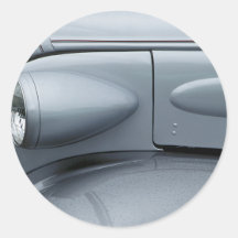 Vintage 1930's Classic Car Grill Photograph Sticker