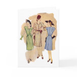 Vintage 1940s Fashion Card