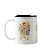 Vintage 1940s Fashion Mugs