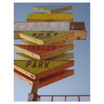 Vintage 1950's Route 66 Sign Retro Letterhead Design