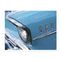 Vintage 1957 Chevy Car Grill Photograph Post Cards