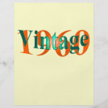 Vintage 1960 flyer design