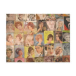 Vintage 1960s Hairstyles Collage Postcard