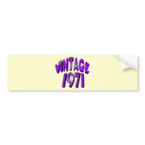 Vintage 1971 bumper sticker