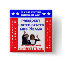Vintage 2012 DNC Convention OBAMA political pinbac