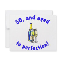 Vintage 50th Birthday Gag Gifts Personalized Announcements