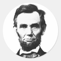 Vintage Abe Lincoln Sticker