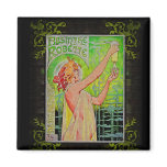 Vintage Absinthe Ad Green Fairy Magnet