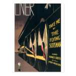 Vintage Ad for the Flying Scotsman train Postcard