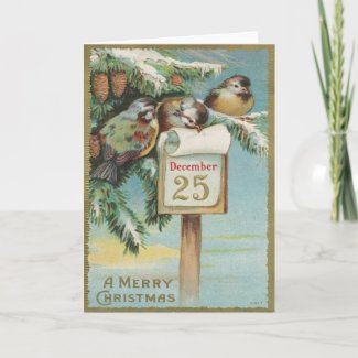 Vintage Advent Calendar Cards