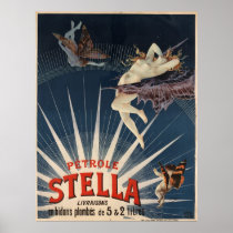 Vintage Advertising Poster - Stella gasoline
