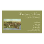 Vintage Aerial Antique City Map of Washington DC Business Card