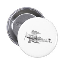 vintage air plane pinback button