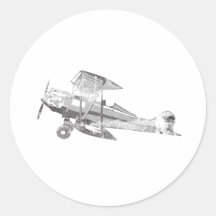 vintage air plane stickers
