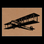 Vintage Aircraft - Black on Cardboard Tex business cards