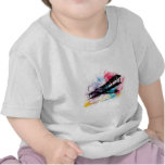 Vintage Aircraft with colourful clouds t-shirts
