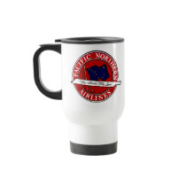 VINTAGE AIRLINES TRAVEL MUG PACIFIC NORTHERN PNA