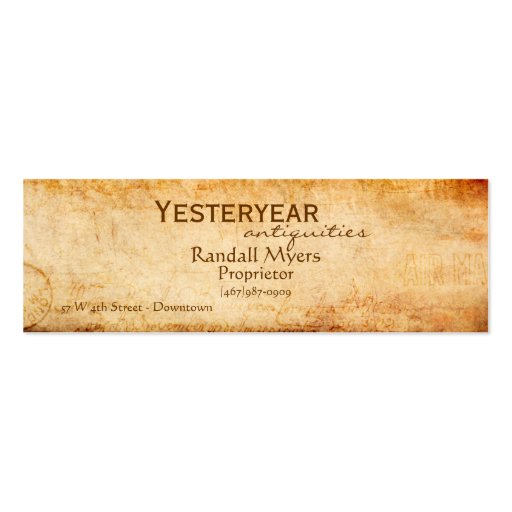 Vintage Airmail Business Cards
