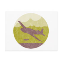 Vintage Airplane Post Card