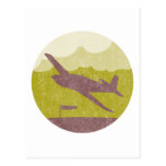 Vintage Airplane Postcard
