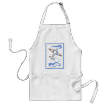 Vintage Airplane Print Aprons