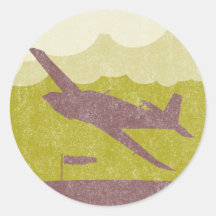 Vintage Airplane Stickers