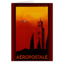 Vintage Airplane - Travel gifts and greetings Card
