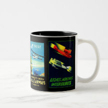 Vintage Airplane - Travel gifts and greetings Coffee Mugs