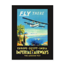 Vintage airplane - Travel gifts and greetings Postcards