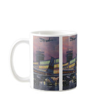 Vintage Airport, Passengers Boarding Airplane Mugs