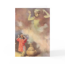 Vintage Aladdin and the Genie of the Lamp Card