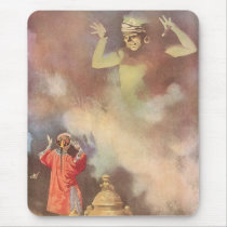 Vintage Aladdin and the Genie of the Lamp Mousepads