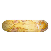 Vintage Alfons M. Mucha Skate Boards
