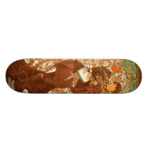 Vintage Alfons M. Mucha Skateboard Decks